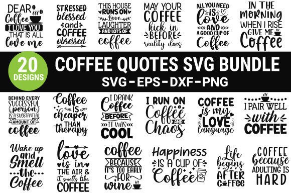 Coffee Quotes Bundle
