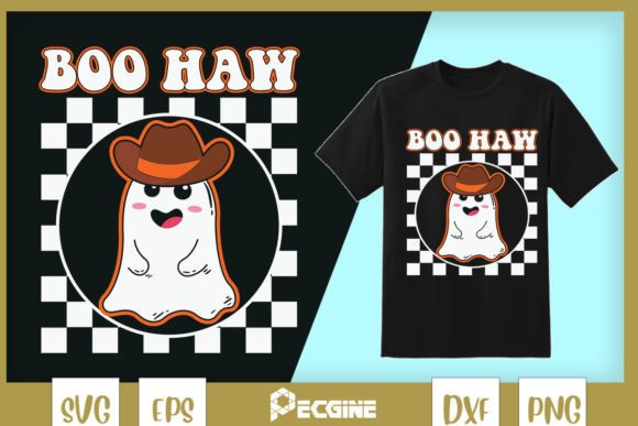 Cute Halloween Boo Haw Western Halloween