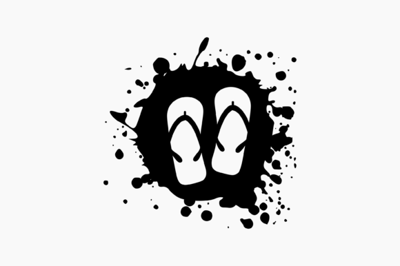Flip Flops Splat Ink