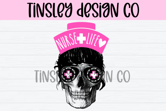 Nurse Nursing RN Skull Hat Medical Png