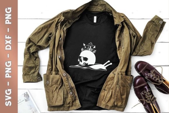 Skull on Snail Cottagecore Aesthetic