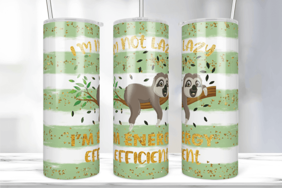 Sloth Sublimation Design Skinny