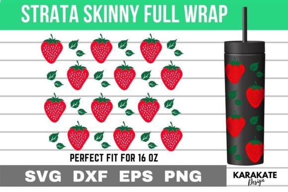 Strawberry Leaf, 16 Oz Strata Skinny